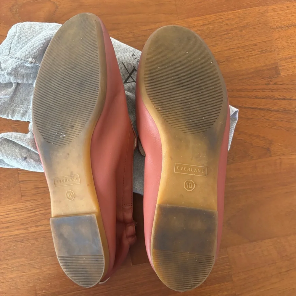 Everlane The Day Loafer Leather Dark Rose Pink Made in Italy - Size 10 - Picture 8 of 14